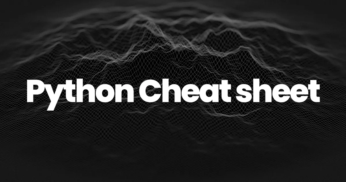 Crash Course for Data Science