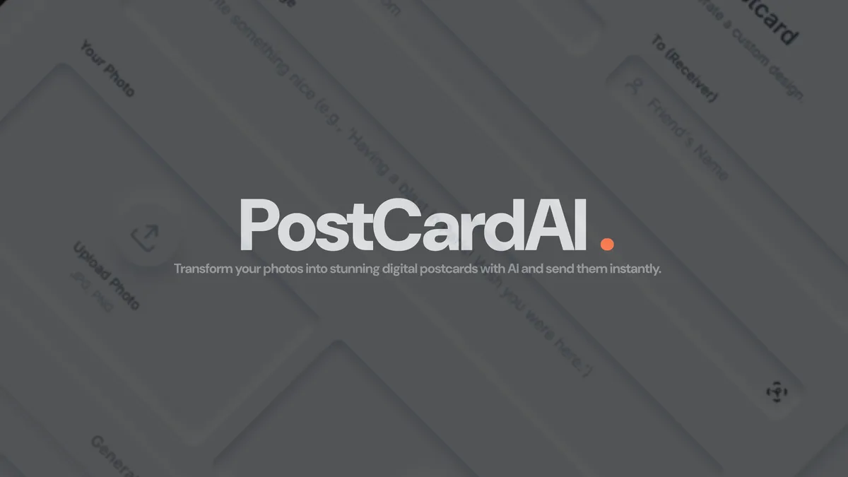 Sending postcards with AI