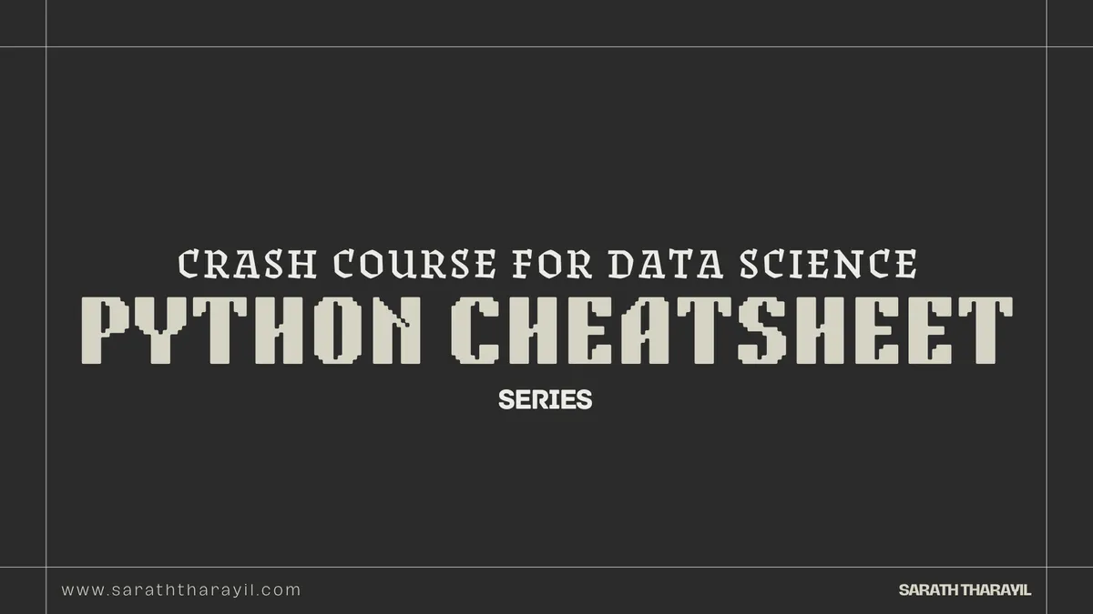 Crash Course for Data Science
