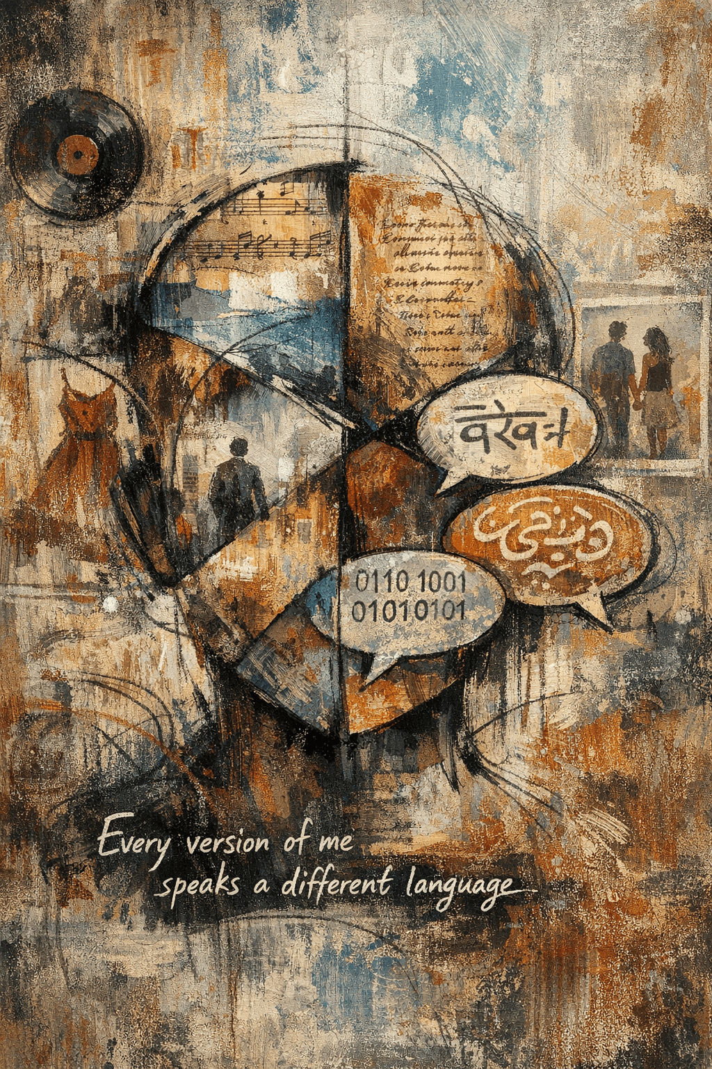 image representing versions of self over time