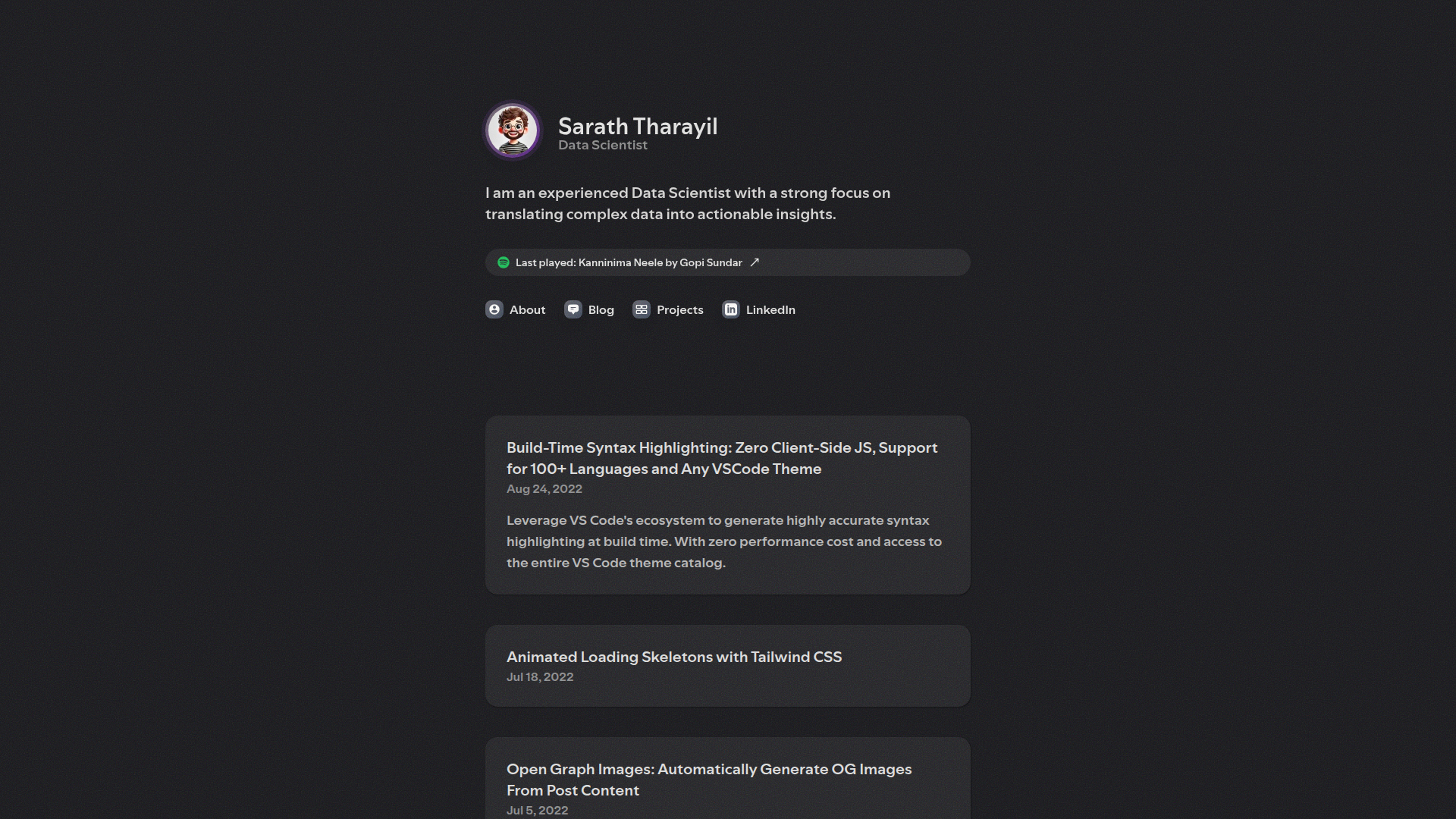 Website version 6.0 screenshot