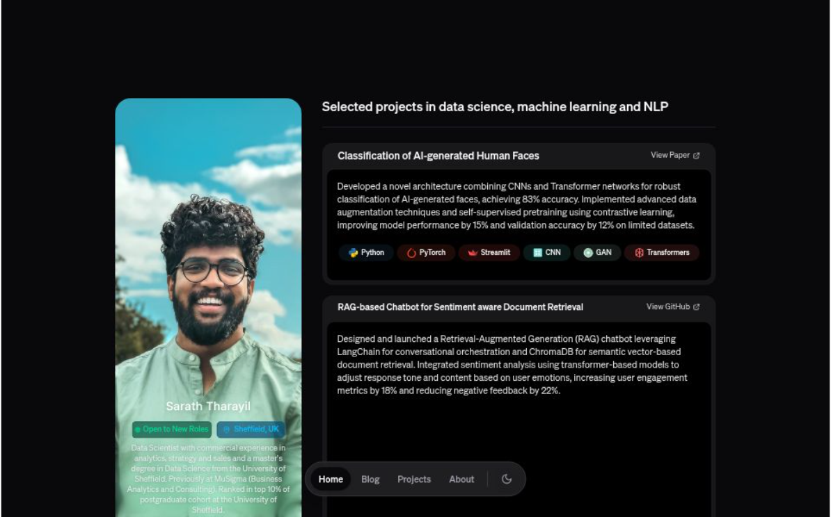 Website version 9.0 screenshot